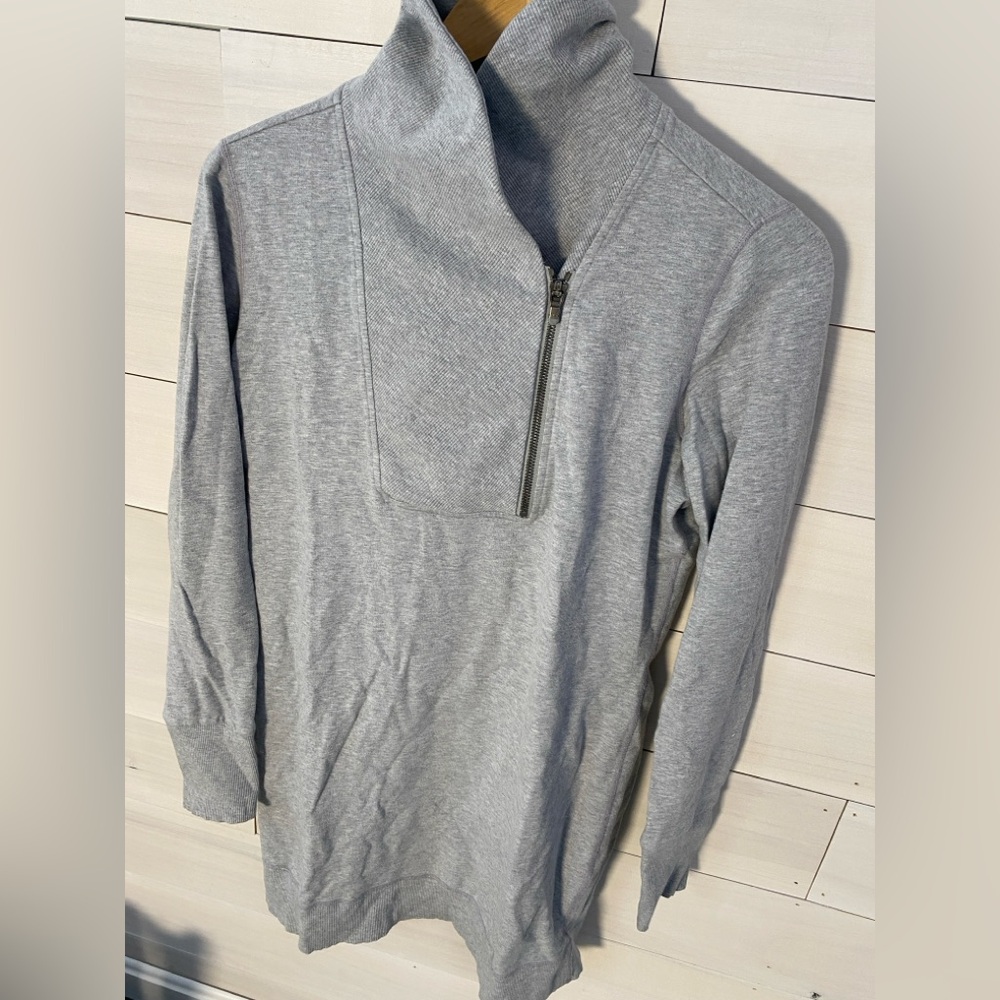 Athleta Sweater Dress - thumb hole sleeves - hoodless.